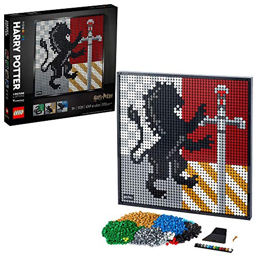 LEGO Art Harry Potter Hogwarts Crests 31201 Kit de construcción, perfecto para adultos que aman aficiones y coleccionables, nuevo 2021 (4249 piezas)