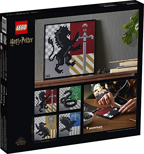 LEGO Art Harry Potter Hogwarts Crests 31201 Kit de construcción, perfecto para adultos que aman aficiones y coleccionables, nuevo 2021 (4249 piezas)