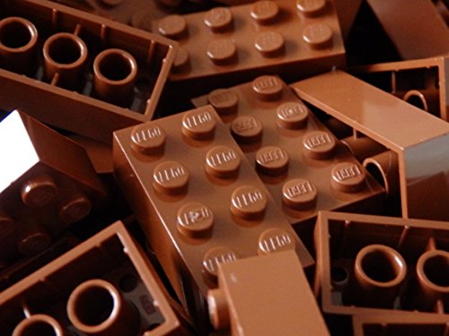 LEGO Bricks: Brown 2x4. Part 3001 (X 25) by LEGO