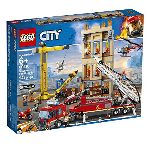 LEGO City Feuerwehr in der Stadt 60216 (943 Teile) mit Licht & Sound - 2019