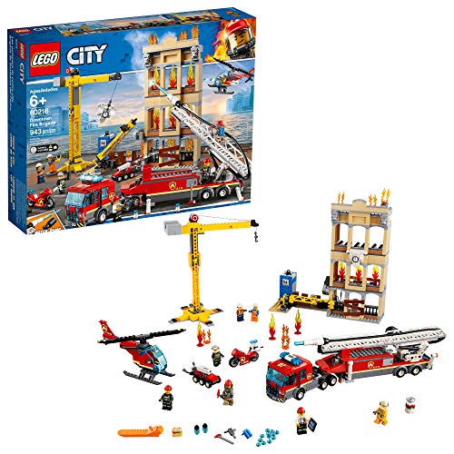 LEGO City Feuerwehr in der Stadt 60216 (943 Teile) mit Licht & Sound - 2019