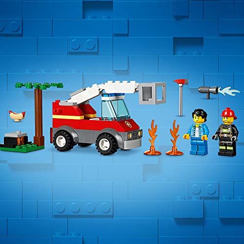 LEGO City Fire- City Fire Incendio en la Barbacoa Juguete de construcción de rescate de bomberos, incluye camión con grúa y minifiguras, Multicolor (Lego ES 60212)