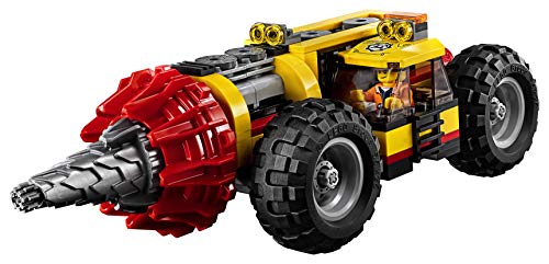 LEGO City - Mina Perforadora Pesada, Juguete Creativo de Construcción de Vehículo Minero para Niños y Niñas de 5 a 12 Años, Incluye Minifiguras y Araña que Brilla en la Oscuridad (60186)