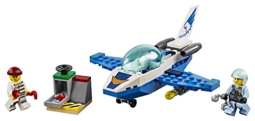 LEGO City Police - Policía Aérea: Jet Patrulla, Set de Construcción Creativo de Avión de Juguete para Recrear Aventuras (60206)