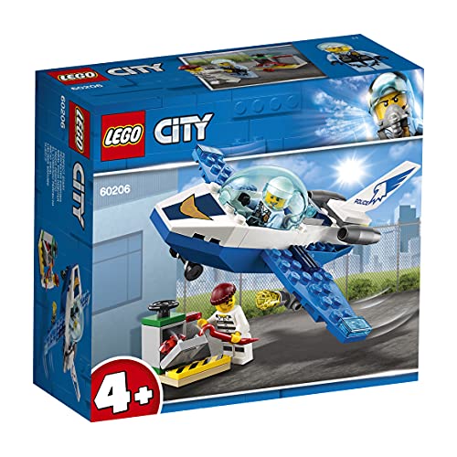 LEGO City Police - Policía Aérea: Jet Patrulla, Set de Construcción Creativo de Avión de Juguete para Recrear Aventuras (60206)