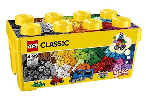 LEGO Classic 2 Piezas. Set 10696 10700 - Caja de Ladrillos (tamaño Mediano), Color Verde