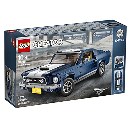 LEGO Creator Expert - Ford Mustang, Maqueta para Construir el Emblemático Coche Deportivo, Regalo Coleccionable a Partir de 16 Años, Incluye Numerosos Detalles (10265)