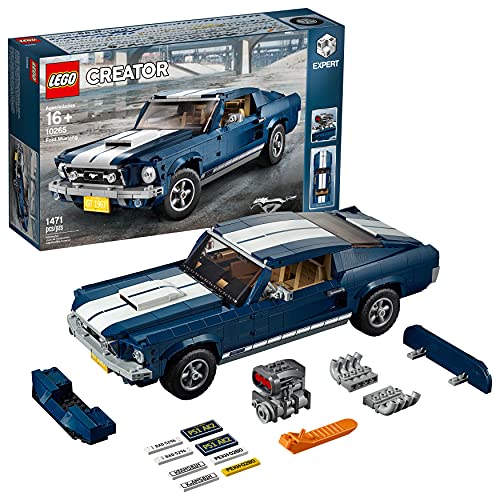 LEGO Creator Expert - Ford Mustang, Maqueta para Construir el Emblemático Coche Deportivo, Regalo Coleccionable a Partir de 16 Años, Incluye Numerosos Detalles (10265)