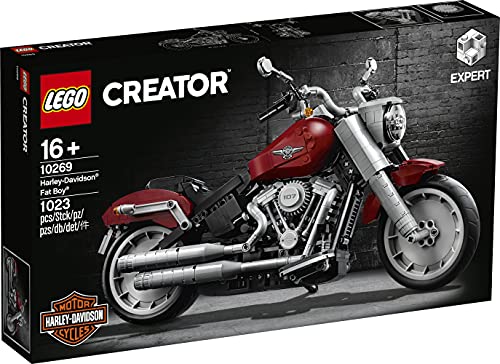 LEGO Creator - Harley Davidson Fat Boy, Maqueta para Montar Coleccionable de Moto del 30 Aniversario Harley Davidson, Recomendado a Partir de 16 años (10269)