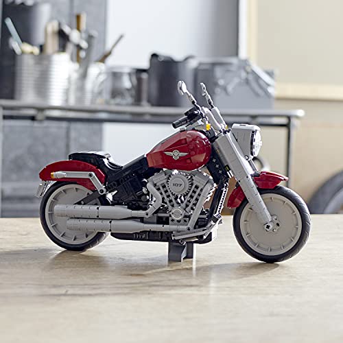 LEGO Creator - Harley Davidson Fat Boy, Maqueta para Montar Coleccionable de Moto del 30 Aniversario Harley Davidson, Recomendado a Partir de 16 años (10269)