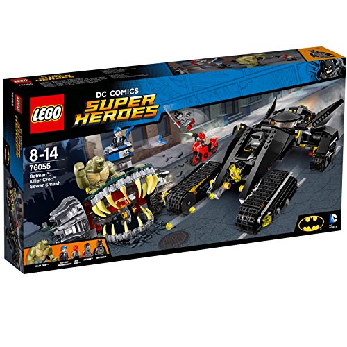 LEGO DC Super Heroes - Golpe en Las Alcantarillas de Killer Croc, Juguete de Construcción para Recrear las Aventuras de Batman (76055)