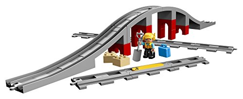 LEGO Dulpo 10872 - Eisenbahnbrücke mit Schienen (26 Teile) - 2018