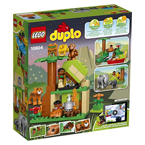 LEGO Duplo - Jungla, Juego de Construcción con Muchos Animales para Jugar (10804)