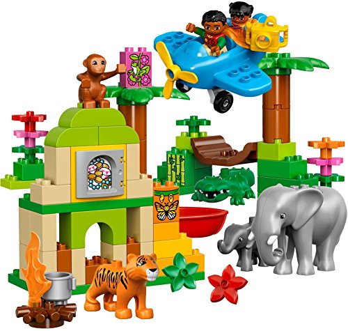 LEGO Duplo - Jungla, Juego de Construcción con Muchos Animales para Jugar (10804)