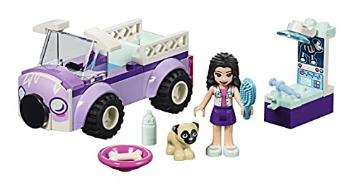 LEGO Friends - Clínica Veterinaria Móvil de Emma, juguete imaginativo de construcción para aventuras de mascotas (41360)