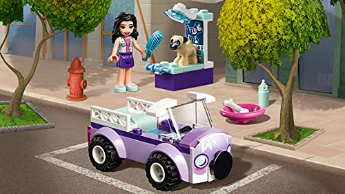 LEGO Friends - Clínica Veterinaria Móvil de Emma, juguete imaginativo de construcción para aventuras de mascotas (41360)