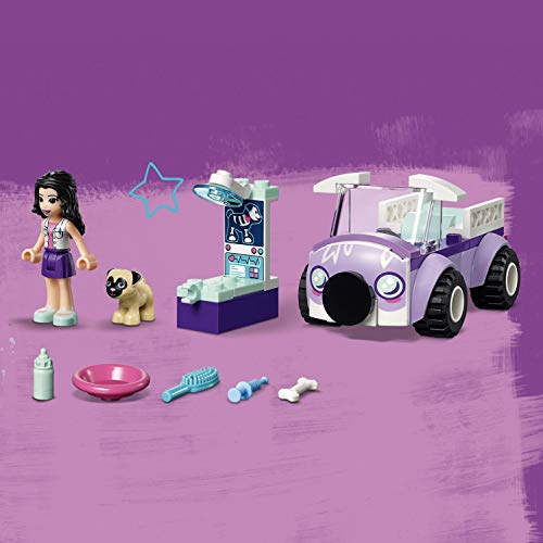 LEGO Friends - Clínica Veterinaria Móvil de Emma, juguete imaginativo de construcción para aventuras de mascotas (41360)