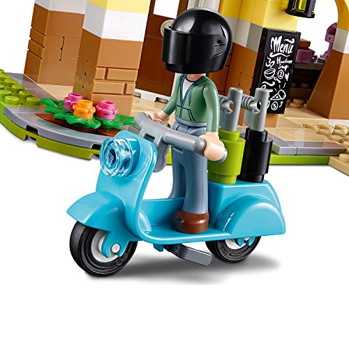 LEGO Friends - Restaurante de Heartlake City Nuevo juguete de construcción de Edificio con mini muñecas, incluye Scooter de juguete (41379)