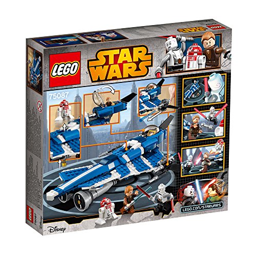 LEGO - Juego de construcción Jedi Starfighter de Anakin, con 370 Piezas (75087)