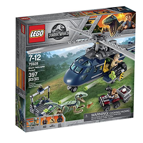 LEGO Jurassic World Persecución en helicóptero de Blue 75928 (397 piezas)