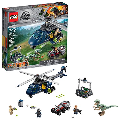 LEGO Jurassic World Persecución en helicóptero de Blue 75928 (397 piezas)