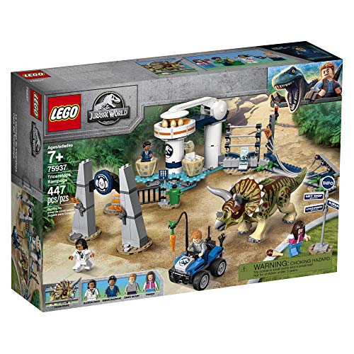 LEGO Jurassic World Triceratops Rampage 75937, New 2019 (447 Pieces)