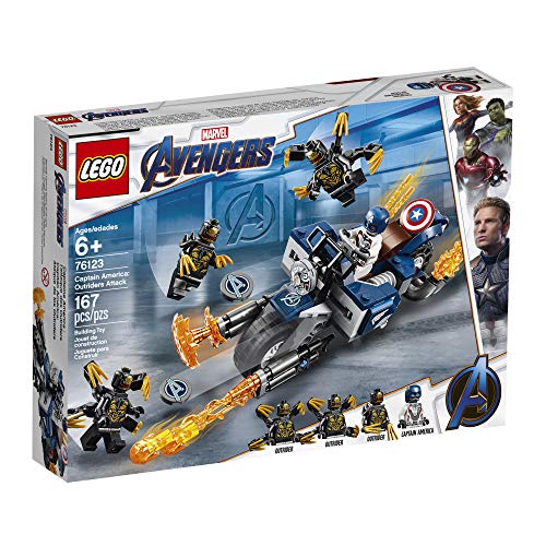 LEGO Marvel Avengers Captain America: Outriders Attack 76123 Building Kit (167 Piece)