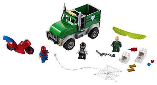 LEGO Marvel Spider-Man Vulture's Trucker Robbery 76147 Playset with Buildable Bank Truck Toy and Superhero Minifigures, New 2020 (93 Pieces)