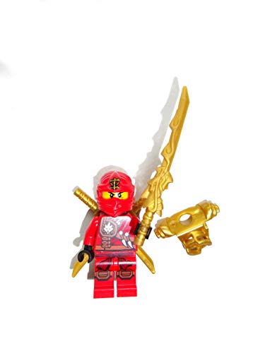 Lego Ninjago - Figura de Kai (ninja roja) con espada de dragón y 2 catanas (espada)