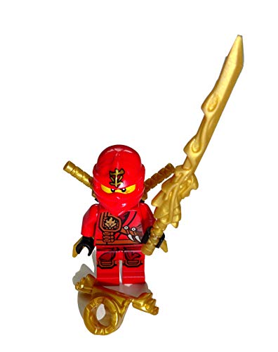 Lego Ninjago - Figura de Kai (ninja roja) con espada de dragón y 2 catanas (espada)