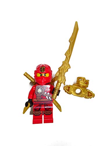 Lego Ninjago - Figura de Kai (ninja roja) con espada de dragón y 2 catanas (espada)