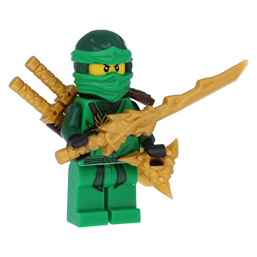 LEGO Ninjago - Figura de Ninja Verde Lloyd Green con 5 Armas, Incluye Espada de dragón