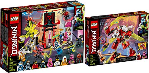 Lego Ninjago Juego de 2 unidades 71707 71708 Kais Mech Jet + mercado