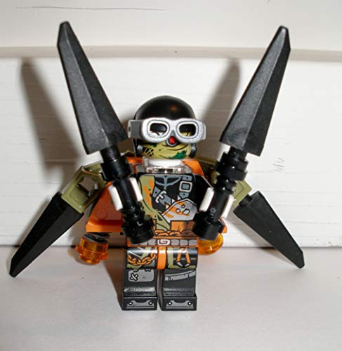 Lego Ninjago - Juego de 6 figuras de cazador de dragón de hierro barón samurai X Heavy Metal Jet Jack Nitro cazador sin patas con armas accesorios y equipo