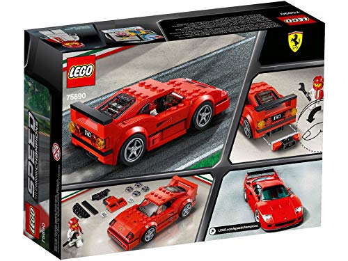 Lego Speed Champions Set – Modelo de coche Ferrari F40 Competizione 75890 + McLaren Elva 30343 (bolsa de plástico)