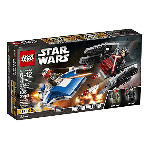 LEGO Star Wars 75196 The Last Jedi A-Wing vs. Tie Silencer Microfighters Building Kit