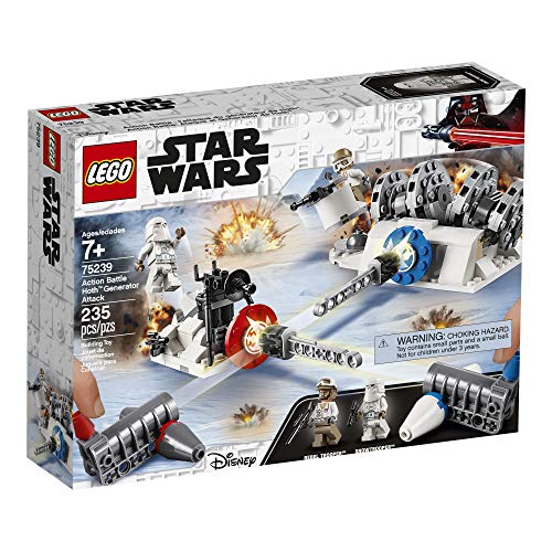 LEGO Star Wars: The Empire Strikes Back Action Battle Hoth Generator Attack 75239 Building Kit, New 2019 (235 Pieces)