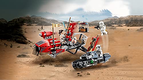 LEGO Star Wars TM - Trepidante Persecución en Pasaana, Set de Construcción Inspirado en la Guerra de la Galaxias, Vehículo Espacial de Juguete, Episodio IX: El Ascenso de Skywalker (75250)