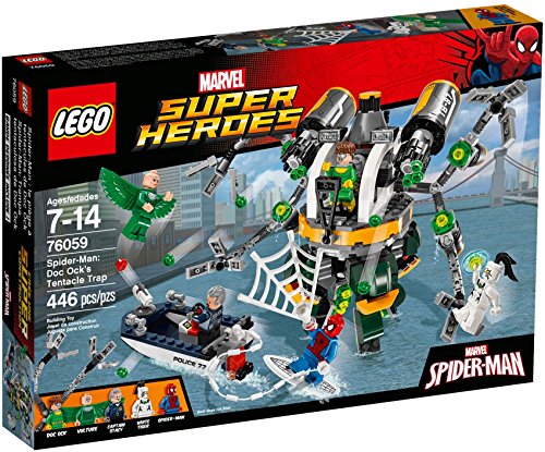 LEGO Super Heroes 76059 Spider-Man: Doc Ock's Tentacle Trap Building Kit (446 Piece) by LEGO