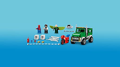 LEGO Super Heroes - Asalto Camionero del Buitre, Set de Construcción para Fans de Marvel, Recomendado a Partir de 4 Años, Incluye un Camión de Juguete y la Moto de Spider-man (76147)