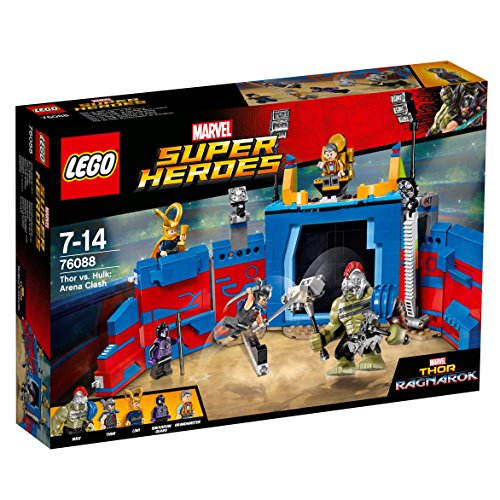 LEGO Super Heroes - Lucha por la Libertad en la Arena con Hulk y Thor, 1 Unida, Modelos / Colores Surtidos (76088)