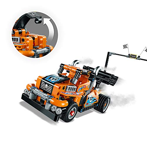 LEGO Technic - Camión de Carreras, Set de Construcción 2 en 1 con Motor Pull-back, Set de la Colección Racer Vehicles, a Partir de 7 Años (42104)