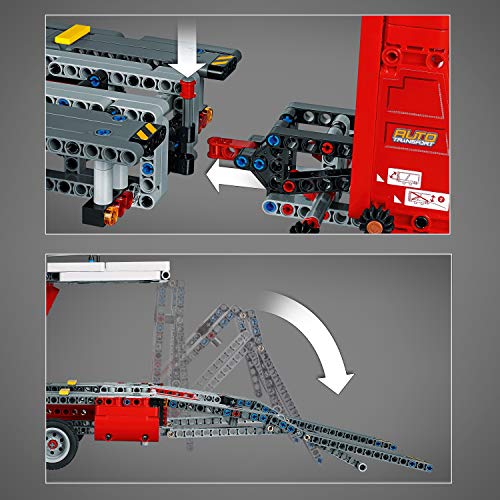 LEGO Technic - Camión de Transporte de Vehículos, Nueva maqueta de juguete, Set de construcción que Incluye un Coche Chevrolet Corvette ZR1 (42098)