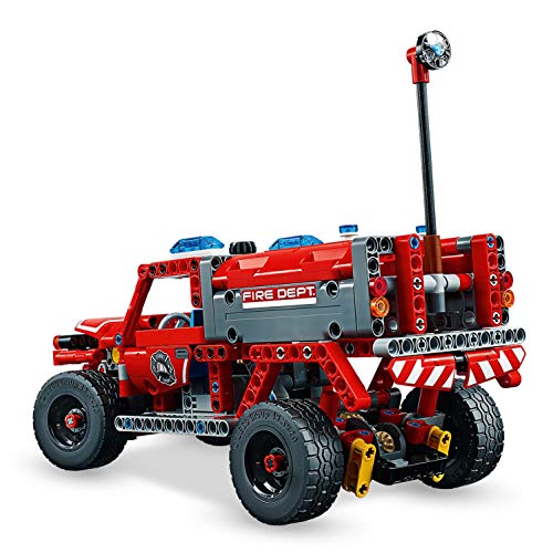 LEGO Technic - Equipo de Primera Respuesta, Juguete de Bomberos 2 en 1 para Construir para Niños y Niñas de 9 a 16 Años, Incluye Sistema Cabestrante (42075)