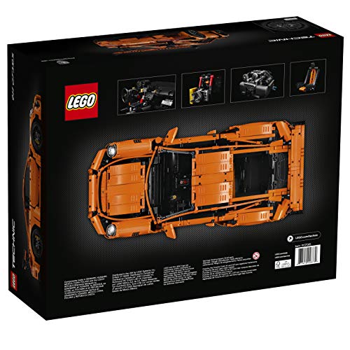 LEGO Technic Porsche 911 GT3 RS Niño 2704pieza(s) Juego de construcción - Juegos de construcción (Negro, Naranja, 16 año(s), 2704 Pieza(s), Niño, 25 cm, 57 cm)