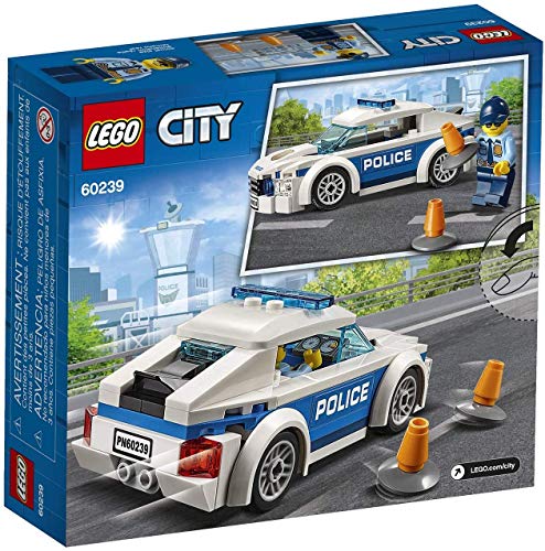 Legoo Lego City 60241 - Juego de mesa de perro policía y carro de rayas 60239 City (4 a 5 años)