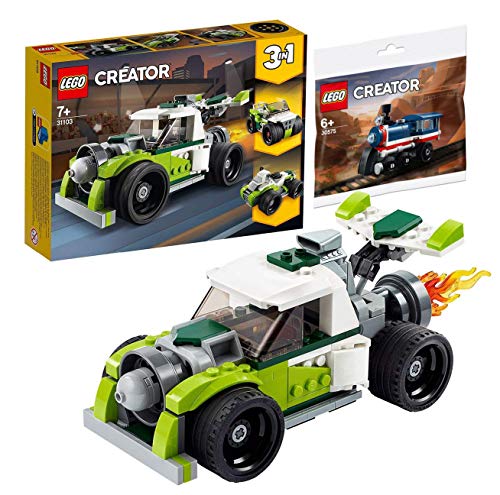 Legoo Lego Creator 31103 - Kit de construcción de camión de cohetes y quad 3 en 1 + 30575 bolsa de plástico, a partir de 7 años