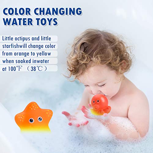 Lehoo Castle Juguetes Bebe para Bañera Juguetes para Bañera Juguetes Baño Bebe Juguetes para La Bañera Juguetes Piscina Bebes Juguete de Baño Baby Shark Animalitos de Goma para La Bañera