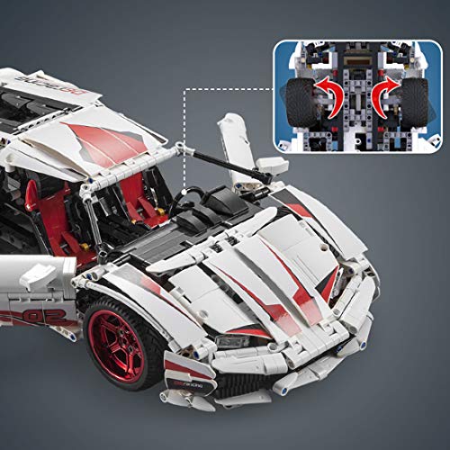 Leic Modelo 1696St. - Juego de construcción de piezas para coche deportivo (montaje estático, para Lamborghini Huracan LP 610, compatible con la técnica Lego)