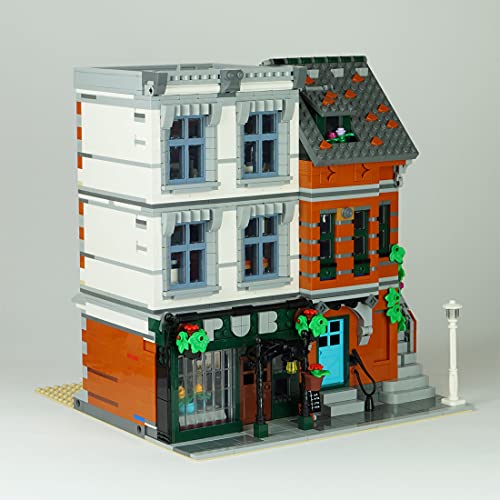 LEIKE Moldura de esquina MOC-53879, 2322 unidades, para esquina, pubs, caseta de construcción modular compatible con Lego Creator Expert Eckgarage 10264